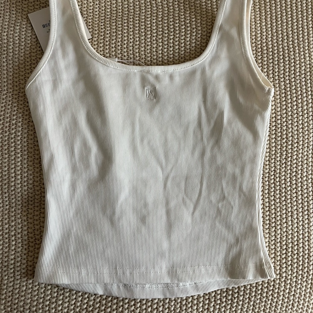 Meshki Square Neck Ribbed Tank - Picture 5 of 5